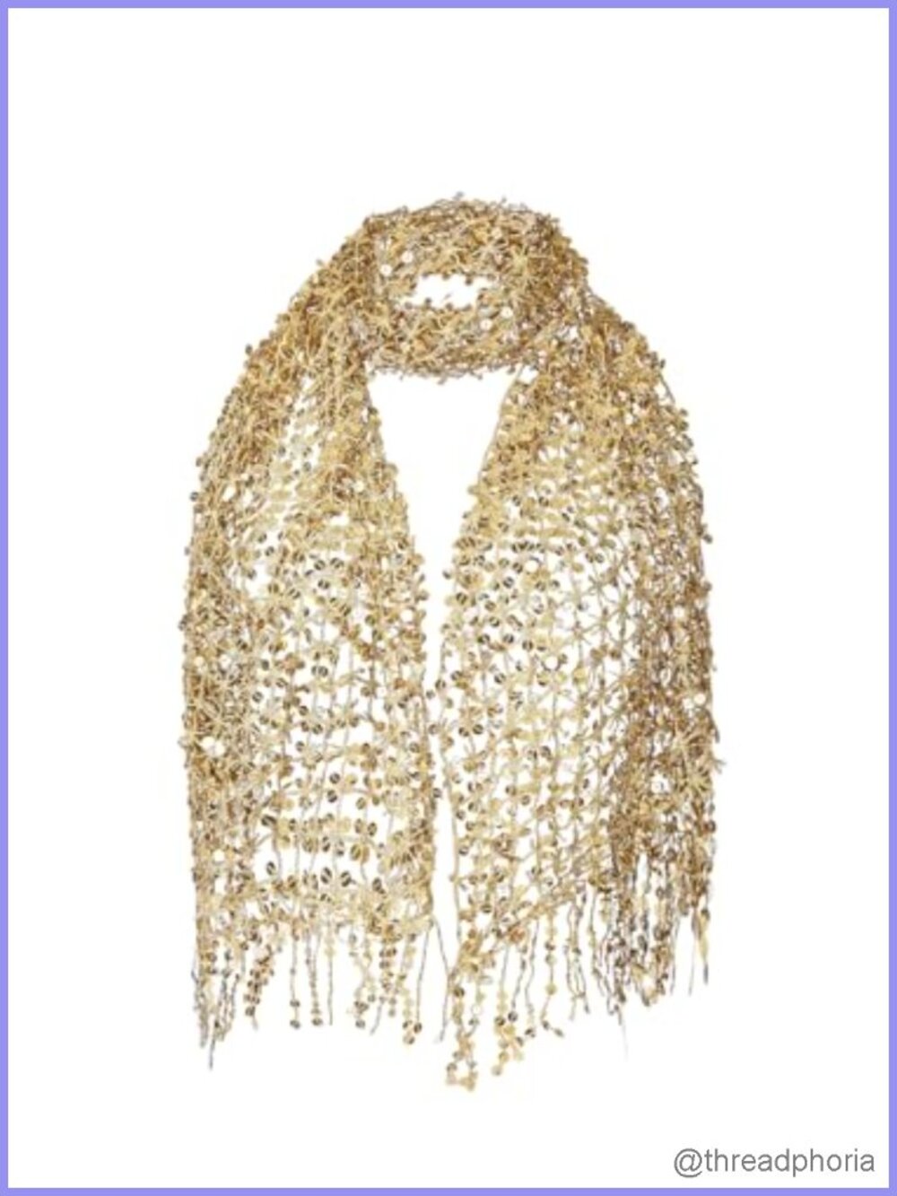 Sequin Sparkly Fringe Scarf Shawl Wrap Evening Dress Accessory